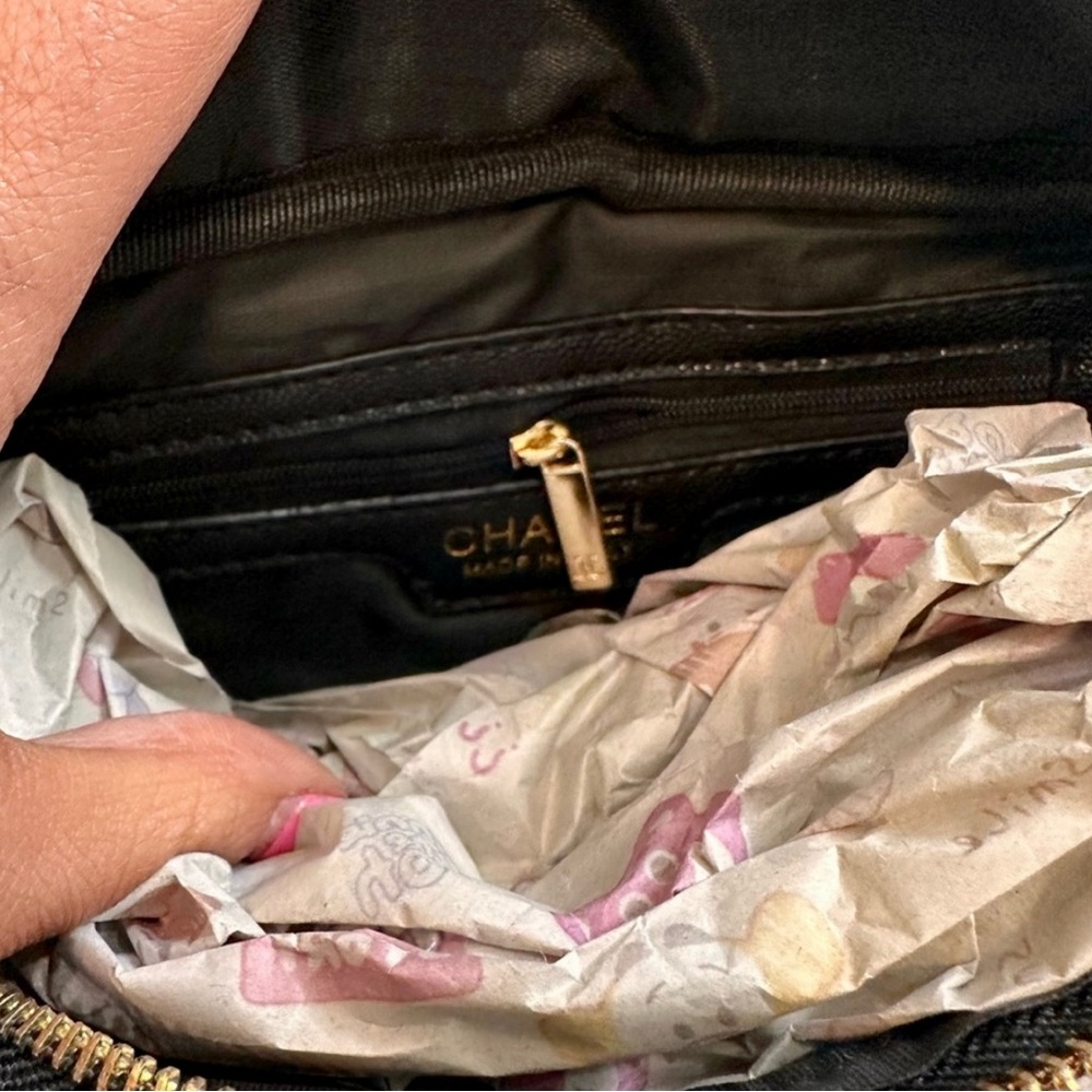 CHANEL Black Quilted Belt Bag with Gold Accents - Picture 5 of 7